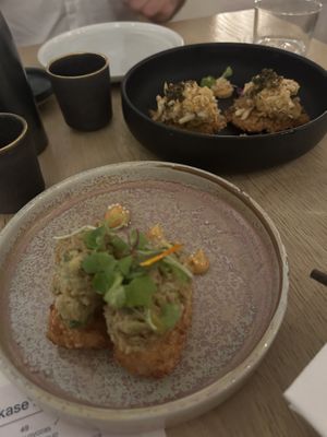 fried rice and mr miyagi app  at Bloom Sushi in Montreal