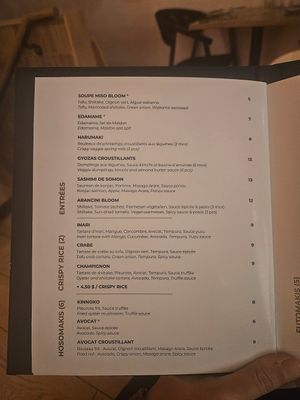  at Bloom Sushi in Montreal