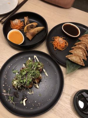 Entrees at Bloom Sushi in Montreal