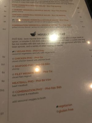 Vegan pho  at Hello Me in Mooresville