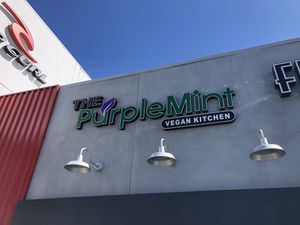 Signage  at The Purple Mint - Linda Visa Rd in San Diego
