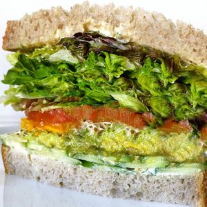 Vegan Fresh Veggie Sandwich  at Lodge Bread in Los Angeles
