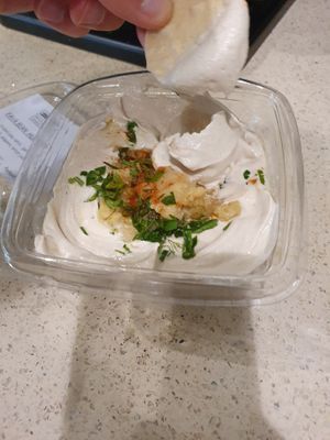 Fava bean hummus at Lodge Bread in Los Angeles