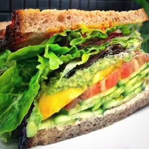 Vegan Fresh Veggie Sandwich  at Lodge Bread in Los Angeles