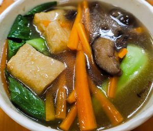 Crispy noodles soup base at Real Food 真食 - Yishun in North Singapore