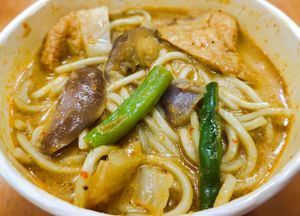 Curry noodles at Real Food 真食 - Yishun in North Singapore