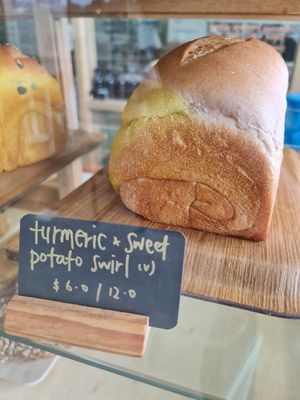 Turmeric  + Sweet Potato Swirl ~ 24/2/22 at Real Food 真食 - Yishun in North Singapore