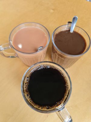 Gotta give a 👎🏻.  Sourish coffee and tasteless tea. One sip and we left ~ 24/2/22 at Real Food 真食 - Yishun in North Singapore