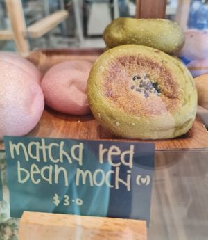 Matcha Red Bean Mochi ~ 24/2/22 at Real Food 真食 - Yishun in North Singapore