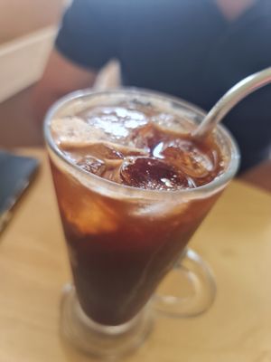 Ice coffee kosong ~ 5/8/23 at Real Food 真食 - Yishun in North Singapore