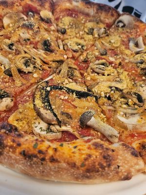 Veganised Mushroom Pizza ~ 24/2/24 at Real Food 真食 - Yishun in North Singapore