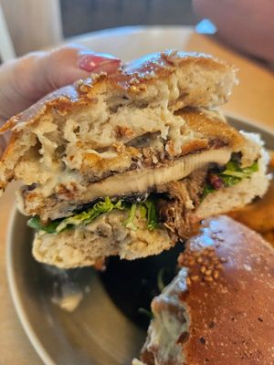 Portabello Mushroom Burger ~ 24/2/24 at Real Food 真食 - Yishun in North Singapore