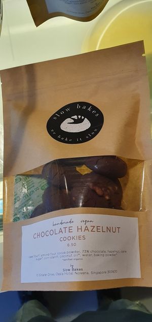 Vegan Organic CHOCOLATE HAZELNUT COOKIES at Real Food 真食 - Yishun in North Singapore