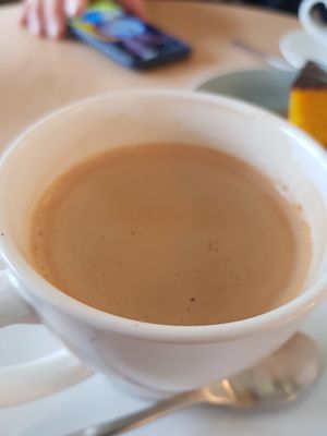 Black coffee at Real Food 真食 - Yishun in North Singapore