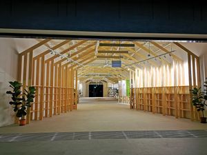 Entrance of Tzu Chi at Real Food 真食 - Yishun in North Singapore