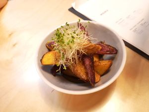 Potato (& sweet potato) wedges $8.50 at Real Food 真食 - Yishun in North Singapore