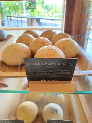 Vegan chocolate hazelnut bun at Real Food 真食 - Yishun in North Singapore