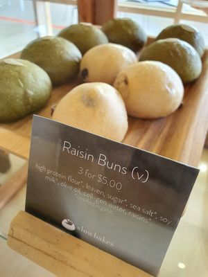 Vegan raisin bun at Real Food 真食 - Yishun in North Singapore