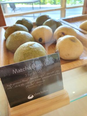 Vegan Matcha Bun at Real Food 真食 - Yishun in North Singapore