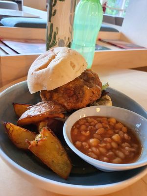 Portobello mushroom burger at Real Food 真食 - Yishun in North Singapore