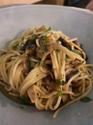 Mushroom Aglio Olio at Real Food 真食 - Yishun in North Singapore