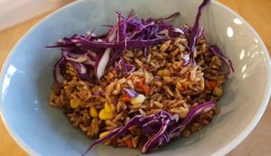 Vegan Organic 'Belachan' Fried Rice at Real Food 真食 - Yishun in North Singapore