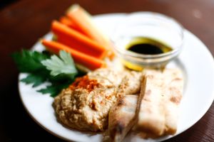 Spicy hummus at Sub Scene in Oslo