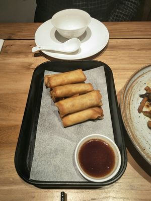 Spring rolls at Duǒ Duǒ Kāi 朵朵开素食 - Houzaimen in Jinan