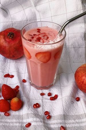 MilkShake Fraise-Banane at Jûsu in Angers