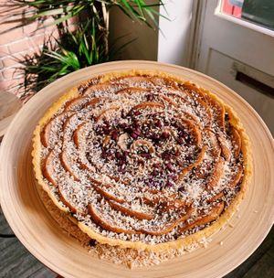Tarte Poire-Chocolat at Jûsu in Angers