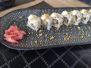 Vegan sushi at Ovàl in Thessaloniki