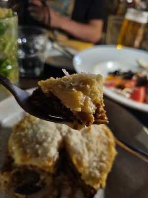 Vegan moussaka at Ovàl in Thessaloniki