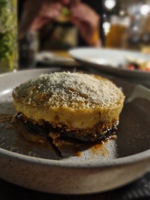 Vegan moussaka at Ovàl in Thessaloniki