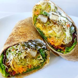 Buffalo Chick’n Wrap  at Fresh on Sunset in West Hollywood