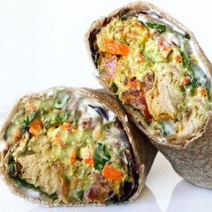 Vegan Buffalo Chick’n Wrap  at Fresh on Sunset in West Hollywood