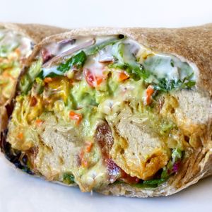 Vegan Buffalo Chick’n Wrap  at Fresh on Sunset in West Hollywood