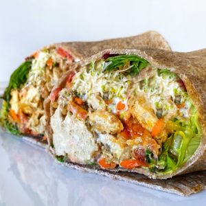 Vegan Buffalo Chick’n Wrap  at Fresh on Sunset in West Hollywood