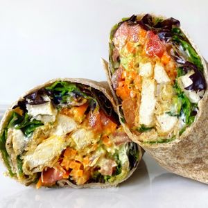 Buffalo Chick’n Wrap  at Fresh on Sunset in West Hollywood