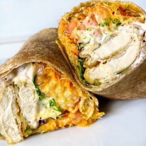Vegan Buffalo Chick’n Wrap  at Fresh on Sunset in West Hollywood