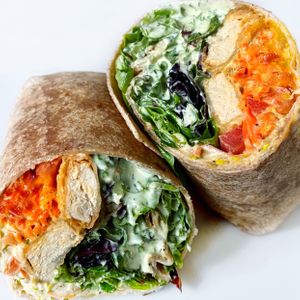 Buffalo Chick’n Wrap  at Fresh on Sunset in West Hollywood