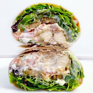 Vegan Clubhouse Wrap. @joesveganfoodgram at Fresh on Sunset in West Hollywood