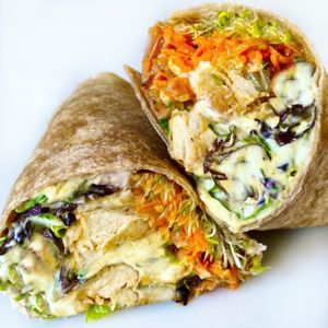 Vegan Buffalo Chick’n Wrap  at Fresh on Sunset in West Hollywood
