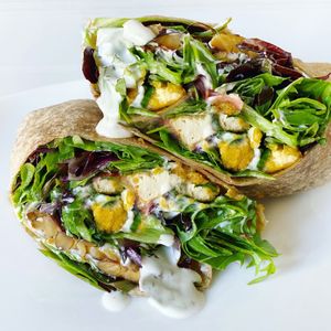 Vegan Clubhouse Wrap  at Fresh on Sunset in West Hollywood