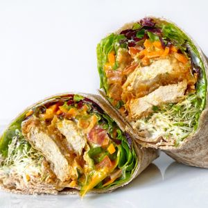 Vegan Buffalo Chick’n Wrap  at Fresh on Sunset in West Hollywood