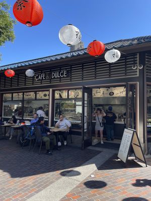 outside   at Cafe Dulce in Los Angeles