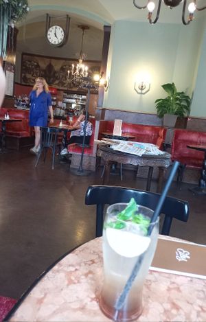 Ginger - Lemon soda at Café Eiles in Vienna