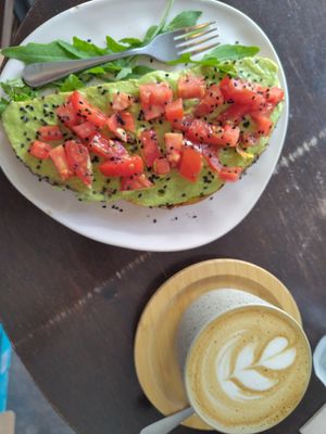 Poñente toast at Malcafe in Conil De La Frontera