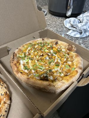 Pierogi Pizza  at Rise Above Pizza & Wings in Hamilton
