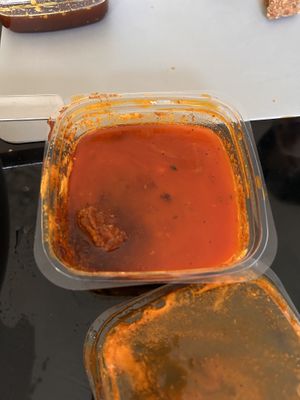 What the hell is in my sauce ?  at Rise Above Pizza & Wings in Hamilton