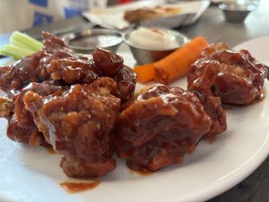 Bbq wings   at Rise Above Pizza & Wings in Hamilton